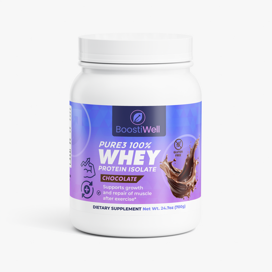 Pure3 100% Whey Protein Isolate (Chocolate) - Boostiwell