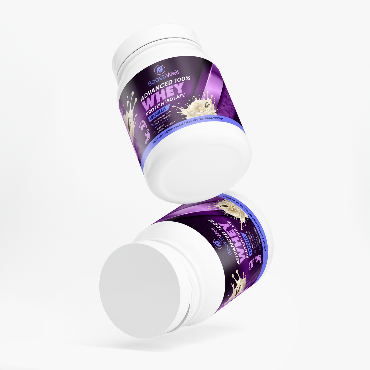Advanced 100% Whey Protein Isolate (Vanilla) - Boostiwell